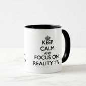 Behalten Sie Ruhe und Fokus auf Tasse (VorderseiteRechts)