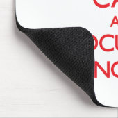 Behalten Sie Ruhe und Fokus auf Technologen Mousepad (Ecke)