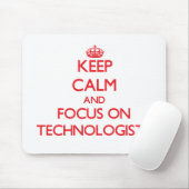 Behalten Sie Ruhe und Fokus auf Technologen Mousepad (Mit Mouse)
