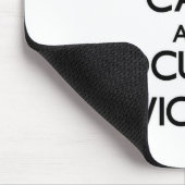 Behalten Sie Ruhe und Fokus auf Wickets Mousepad (Ecke)