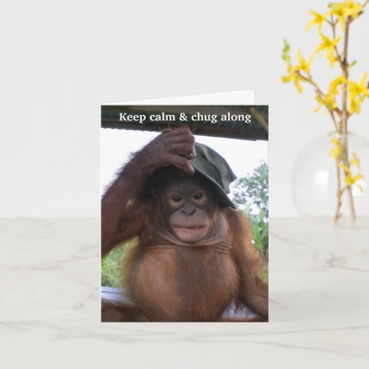 Behalten Sie Ruhe und führen Sie (oder Tuckern) Karte (Gelbe Blume)