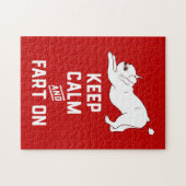 Behalten Sie Ruhe und Furz an mit der niedlichen Puzzle (Horizontal)