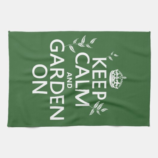 Behalten Sie Ruhe und Garten an - alle Farben Handtuch (Horizontal)