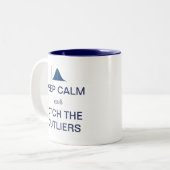 Behalten Sie Ruhe und geben Sie die Zweifarbige Tasse (Vorderseite Links)