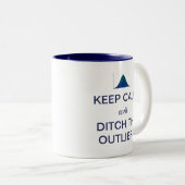 Behalten Sie Ruhe und geben Sie die Zweifarbige Tasse (VorderseiteRechts)