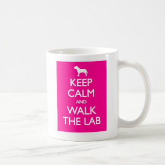 Behalten Sie Ruhe und gehen Sie das Labrador Kaffeetasse