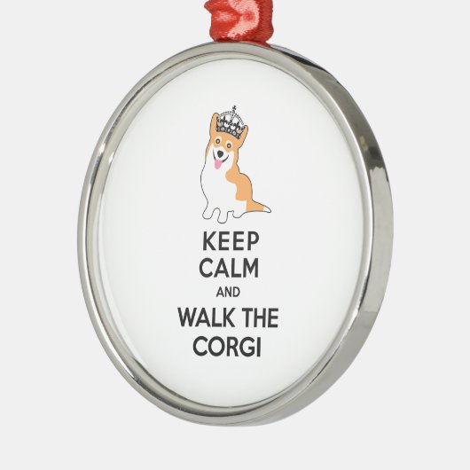 Behalten Sie Ruhe und gehen Sie der Ornament Aus Metall (Links)