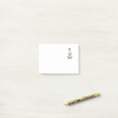 Behalten Sie Ruhe und gehen Sie der Post-it Klebezettel (Auf Schreibtisch)