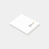 Behalten Sie Ruhe und gehen Sie der Post-it Klebezettel (angewinkelt)