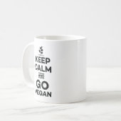 Behalten Sie Ruhe und gehen Sie Pflanze basierte Kaffeetasse (Vorderseite Links)