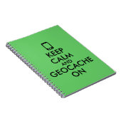 Behalten Sie Ruhe und Geocache auf Gewohnheit GPS Notizblock (Rechte Seite)