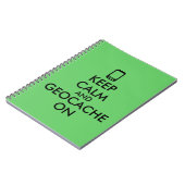 Behalten Sie Ruhe und Geocache auf Gewohnheit GPS Notizblock (Linke Seite)