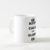 BEHALTEN SIE RUHE UND GLAMP AN KAFFEETASSE (Vorderseite Links)