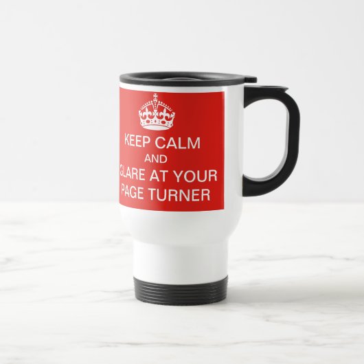 Behalten Sie Ruhe und grellen Glanz an Ihrer Reisebecher (Rechts)