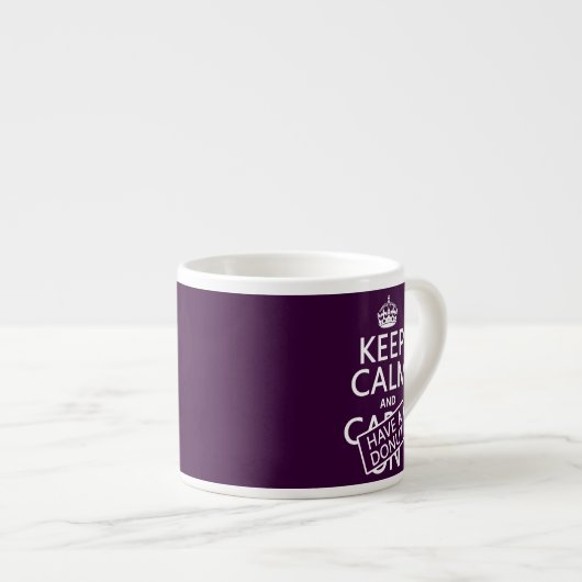 Behalten Sie Ruhe und haben Sie einen Krapfen Espressotasse (Vorderseite Rechts)