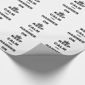 BEHALTEN SIE RUHE UND HAMMER AN GESCHENKPAPIER (Ecke)