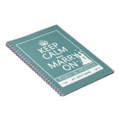 Behalten Sie Ruhe und heiraten Sie an - Braut und Notizblock (Rechte Seite)