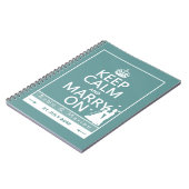 Behalten Sie Ruhe und heiraten Sie an - Braut und Notizblock (Linke Seite)