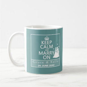 Behalten Sie Ruhe und heiraten Sie auf lesbischer Kaffeetasse