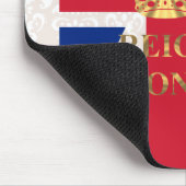 Behalten Sie Ruhe und Herrschaft an Mousepad (Ecke)