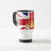 Behalten Sie Ruhe und Herrschaft an Reisebecher (Vorderseite Links)