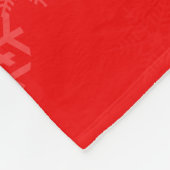 Behalten Sie Ruhe und Ho Ho Ho auf Schneeflocken Fleecedecke (Ecke)