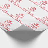 Behalten Sie Ruhe und hören Sie auf den Geschenkpapier (Ecke)