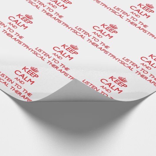 Behalten Sie Ruhe und hören Sie auf den Geschenkpapier (Ecke)