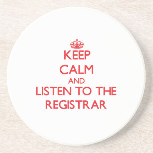 Behalten Sie Ruhe und hören Sie auf den Getränkeuntersetzer