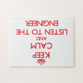 Behalten Sie Ruhe und hören Sie auf den Ingenieur Puzzle (Horizontal)