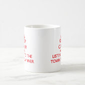 Behalten Sie Ruhe und hören Sie auf den Kaffeetasse (Mittel)