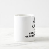 Behalten Sie Ruhe und hören Sie auf den Kaffeetasse (Mittel)