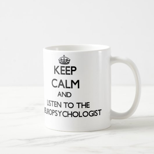 Behalten Sie Ruhe und hören Sie auf den Kaffeetasse (Rechts)