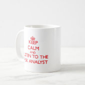 Behalten Sie Ruhe und hören Sie auf den Kaffeetasse (Vorderseite Links)