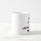 Behalten Sie Ruhe und hören Sie auf den Kaffeetasse (Mittel)