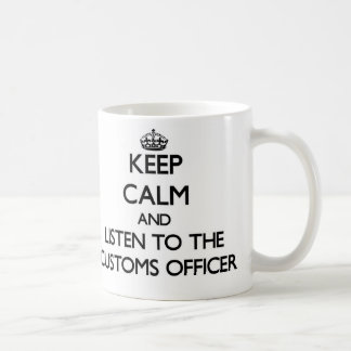 Behalten Sie Ruhe und hören Sie auf den Kaffeetasse