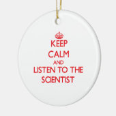 Behalten Sie Ruhe und hören Sie auf den Keramikornament (Links)