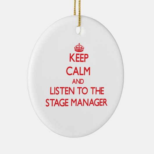 Behalten Sie Ruhe und hören Sie auf den Keramikornament (Rechts)