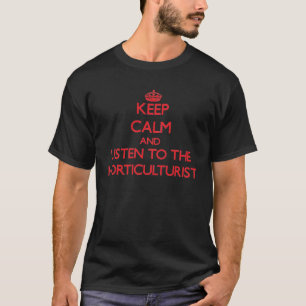 Behalten Sie Ruhe und hören Sie auf den T-Shirt