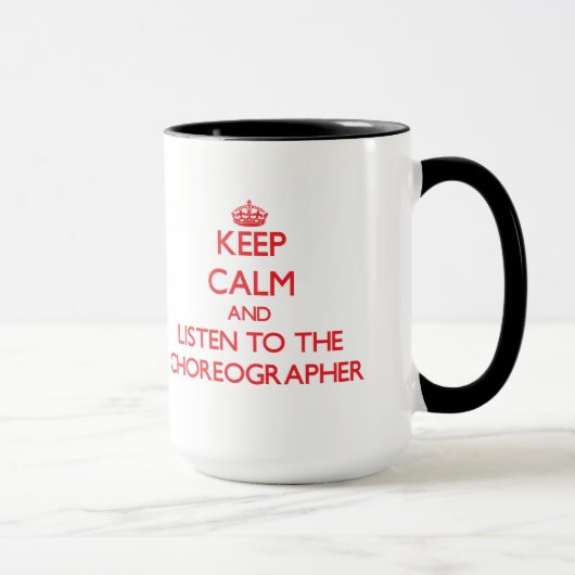 Behalten Sie Ruhe und hören Sie auf den Tasse (Rechts)