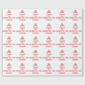 Behalten Sie Ruhe und hören Sie auf den Trainer Geschenkpapier (Flach)