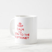 Behalten Sie Ruhe und hören Sie auf die Kaffeetasse (Vorderseite Links)