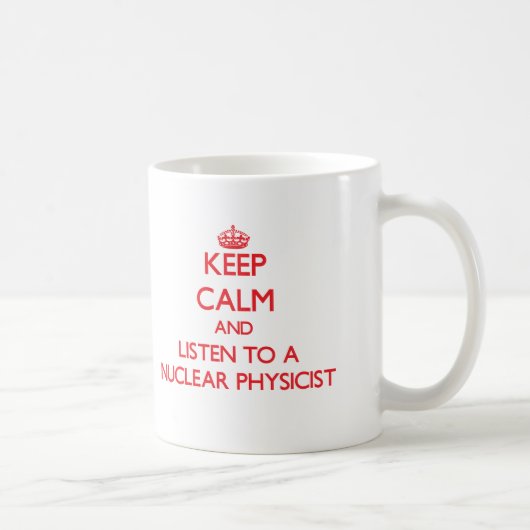Behalten Sie Ruhe und hören Sie auf einen Kaffeetasse (Rechts)