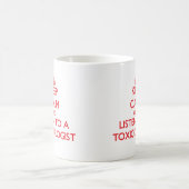 Behalten Sie Ruhe und hören Sie auf einen Kaffeetasse (Mittel)