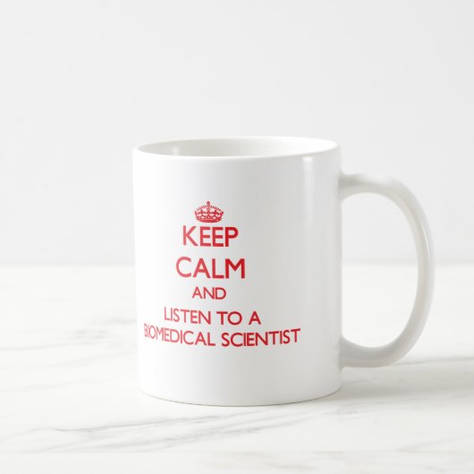 Behalten Sie Ruhe und hören Sie auf einen Kaffeetasse (Rechts)