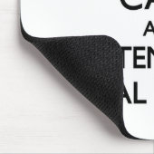 Behalten Sie Ruhe und hören Sie auf einen Mousepad (Ecke)