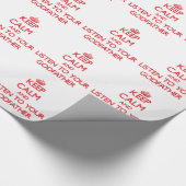 Behalten Sie Ruhe und hören Sie auf Ihren Paten Geschenkpapier (Ecke)