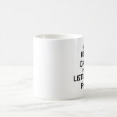 Behalten Sie Ruhe und hören Sie auf Phil Kaffeetasse (Mittel)