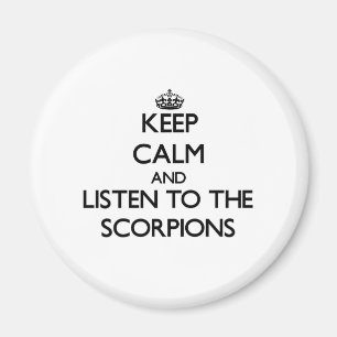 Behalten Sie Ruhe und hören Sie zu den Skorpionen Magnet