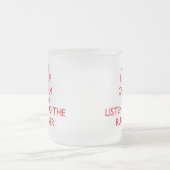 Behalten Sie Ruhe und hören Sie zum Läufer Mattglastasse (Mittel)